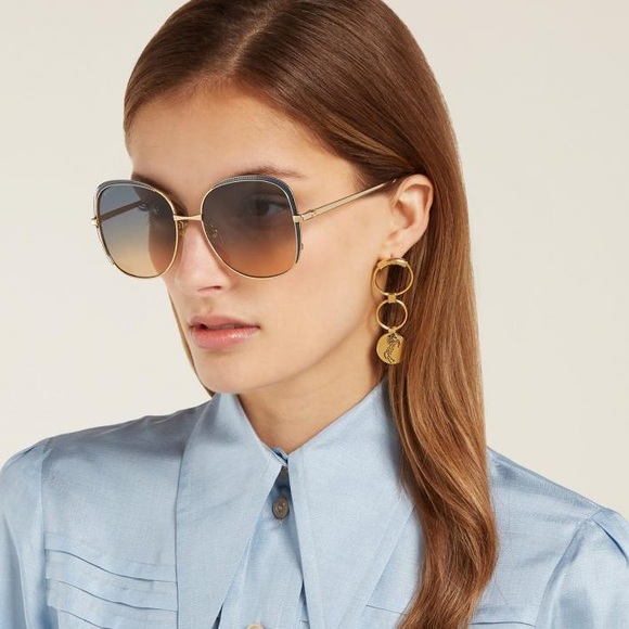 NEW SUNGLASSES GUCCI GG0400S 001 METAL EYEWEAR - Picture 9 of 10